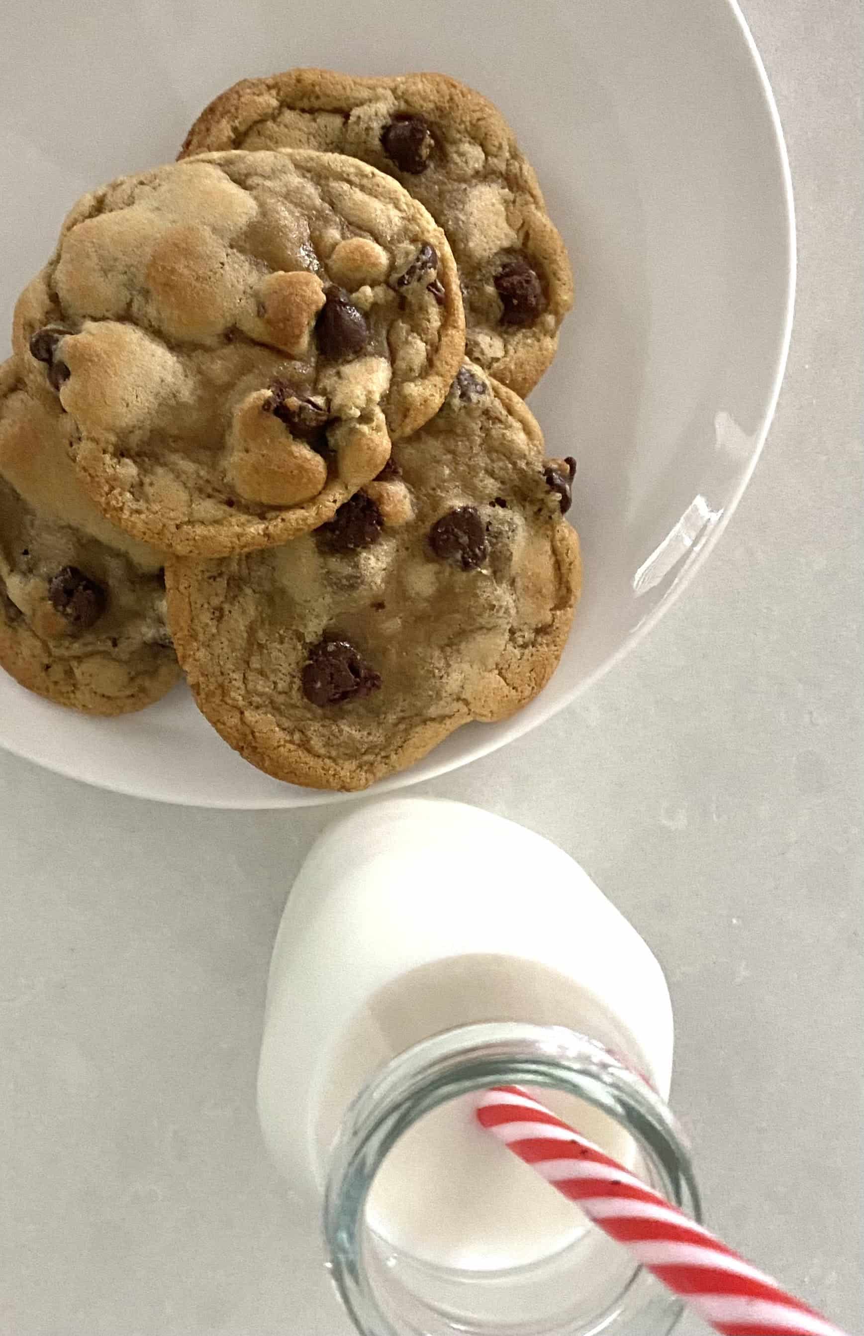 The completed Joanna Gaines Chocolate Chip Cookie Recipe!