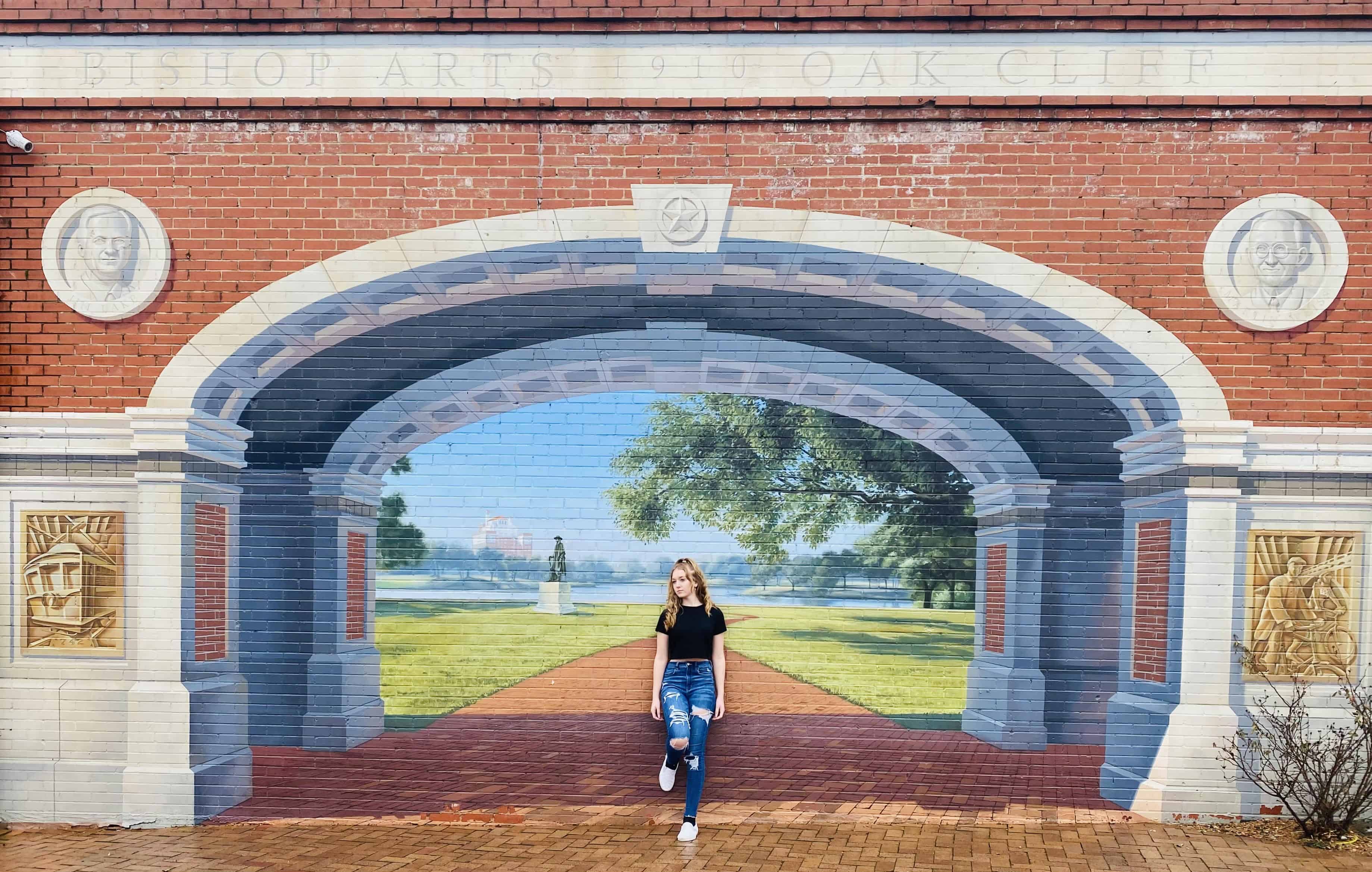 Murals of the Bishop Arts District in Oak Cliff Dallas, Texas