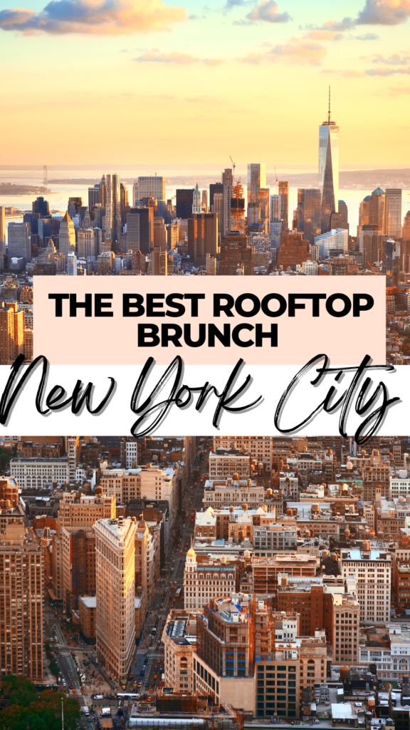 NYC Rooftop Brunch. Pinterest Pin 