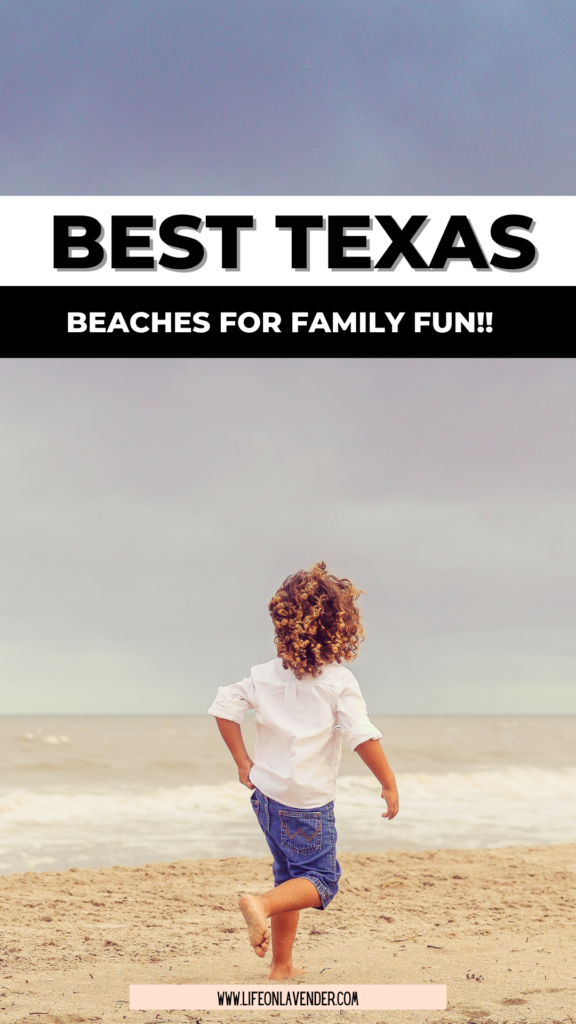 Best family beaches in Texas, Pinterest Pin for saving