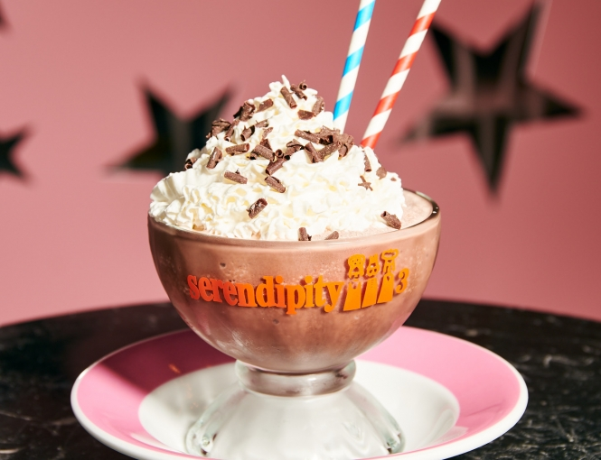 You must head to the famous NYC themed restaurant Serendipity 3!