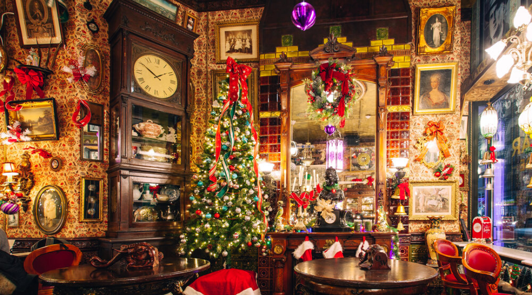 Christmas Decorated Restaurants in NYC Small Towns Big City