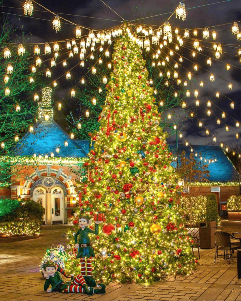 Tavern on the Green is a classic icon, and one of the best Christmas restaurants in nyc, especially if you want brunch or dinner Christmas day