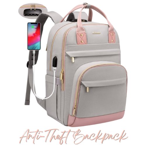 An anti-theft backpack is a travel essentials for women they must consider. 