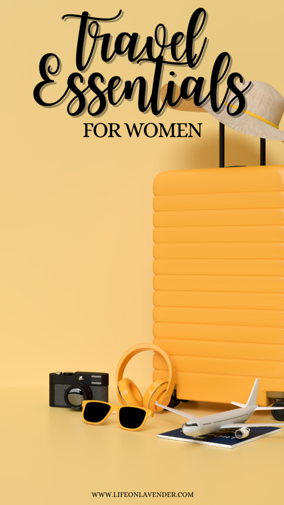Travel Essentials-Women. Pinterest Pin