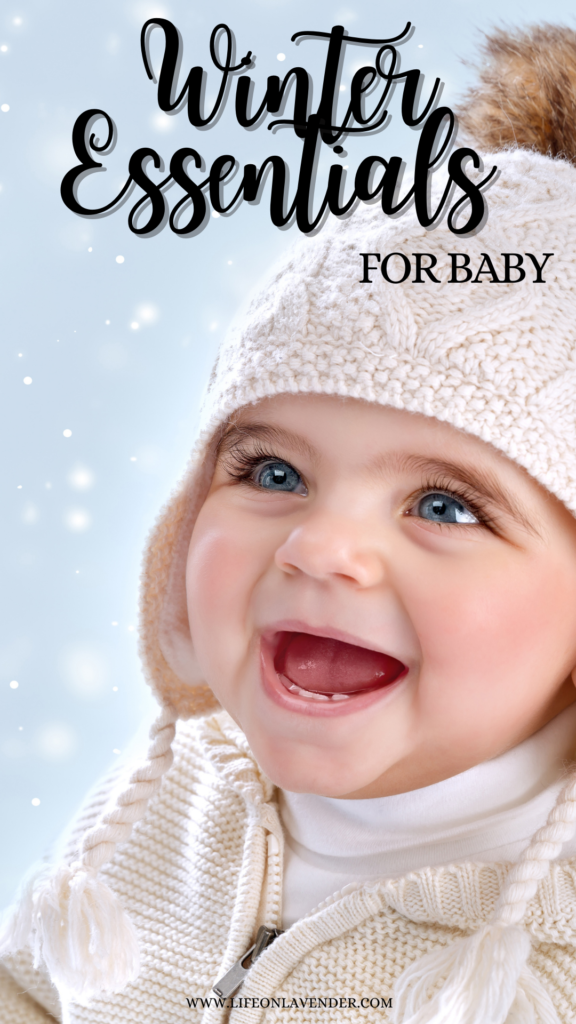winter essentials for baby. Pinterest Pin 