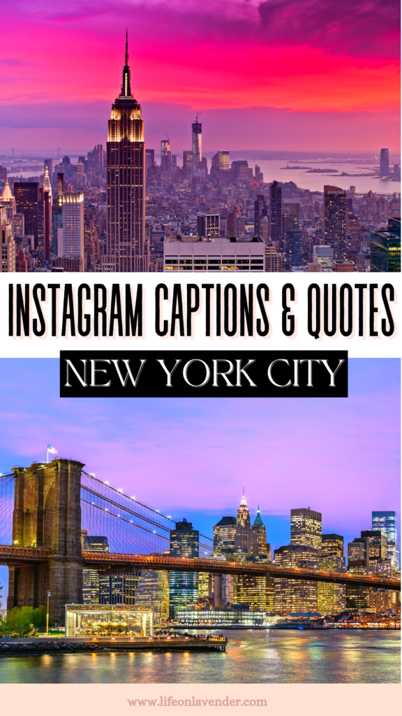 Instagram Captions for New York. Pinterest Pin. Pin! 