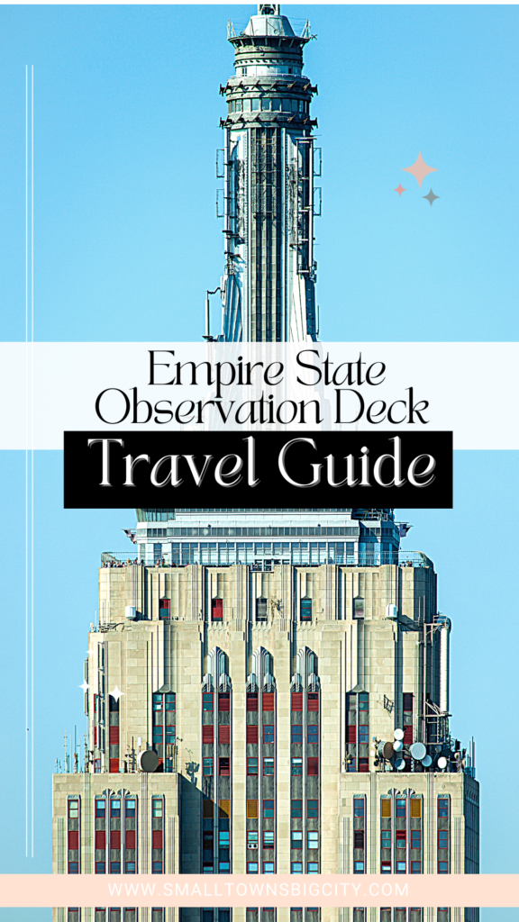 Empire State Building Observation Deck. Pinterest Pin