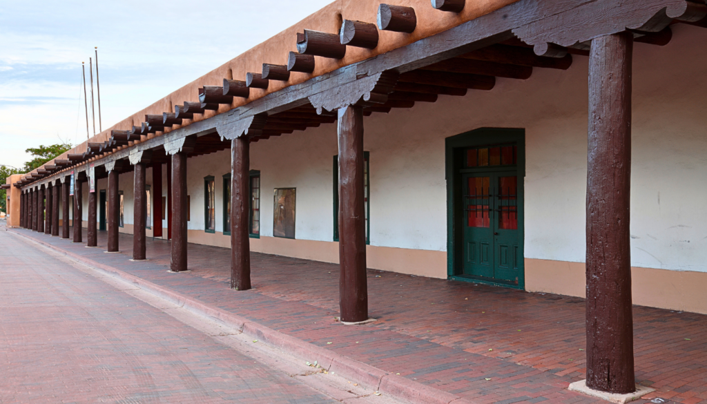 The Palace of the Governors, Downtown Santa Fe Plaza 